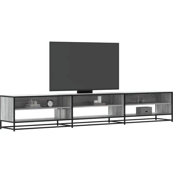 vidaXL tv-bord 270x40x46 cm grå sonoma-eg konstrueret træ