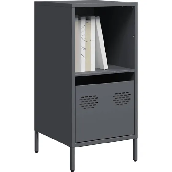 vidaXL Skænk 35x39x73,5 cm koldvalset stål antracitgrå
