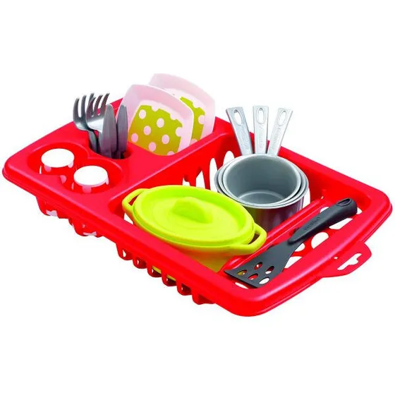 Ecoiffier Opvaskebakke - Legetøj 18 dele