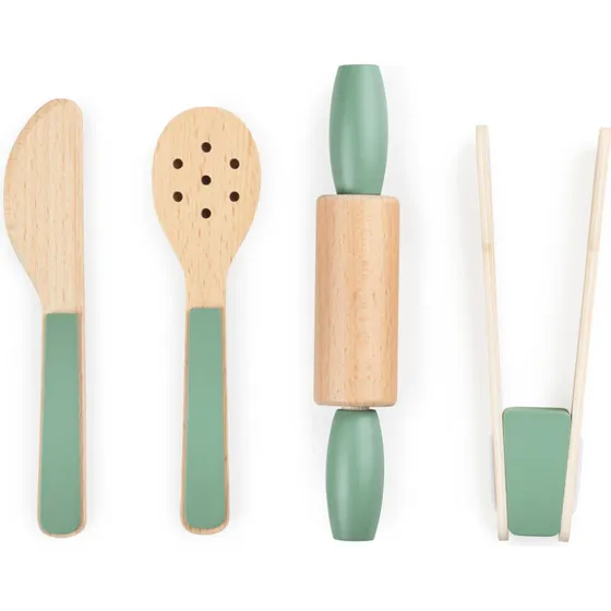 Sebra Play køkkenredskabssæt – salviegrøn