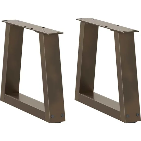 vidaXL V-formet sofabordsben 2 stk. naturstål 40x(30-31,3) cm