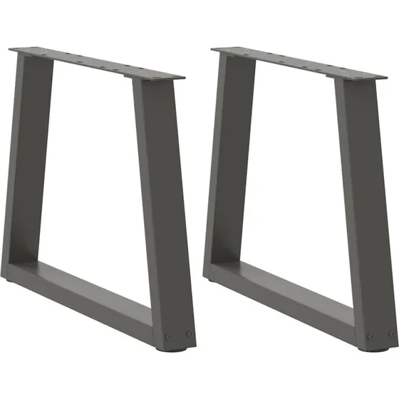 vidaXL V-formet sofabordsben 2 stk. antracit 50x(42-43,3) cm stål