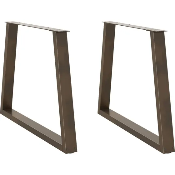 V-Form Naturstål Spisebordsben 90x(72-73,3) cm - 3 / 100 x (72-73,3) cm