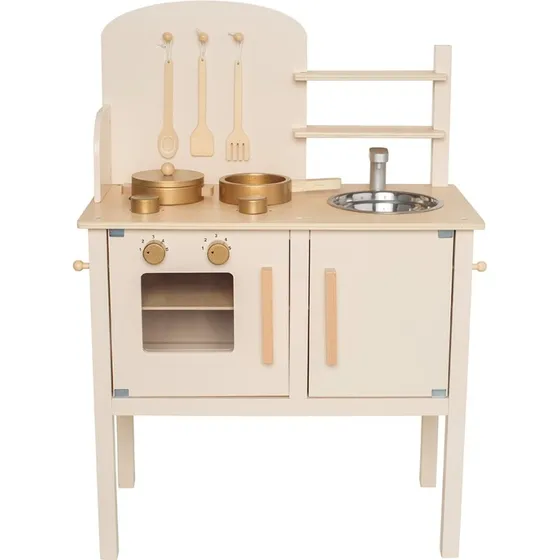 JaBaDaBaDo Legekøkken Creme med køkkenredskaber