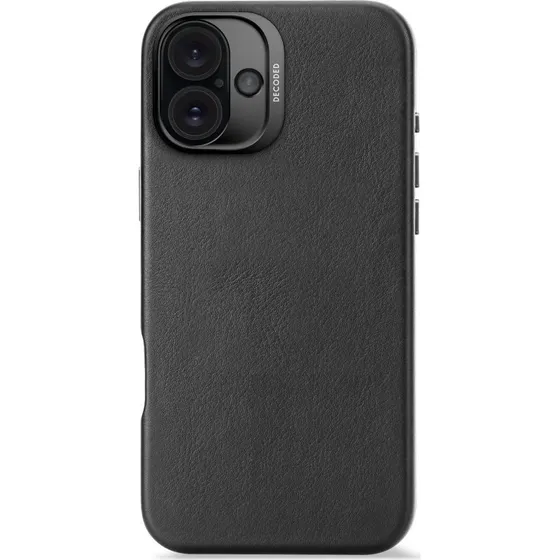 Decoded Lædercover til iPhone 16 Plus, Sort