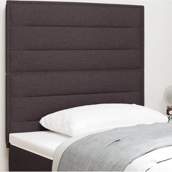 Lumina LED-sengegavl Mørkebrun 90 cm