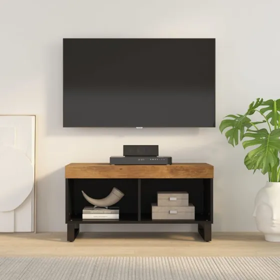 vidaXL tv-bord 85x33x43,5 cm massivt mangotræ