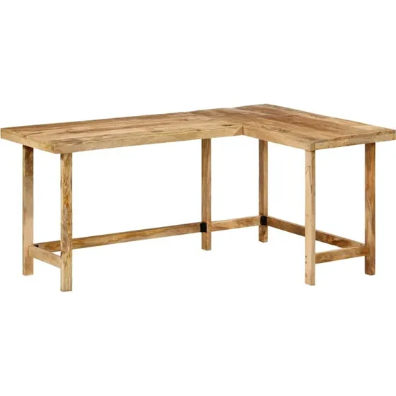vidaXL Skrivebord 165x110x75 cm i Massivt Mangotræ