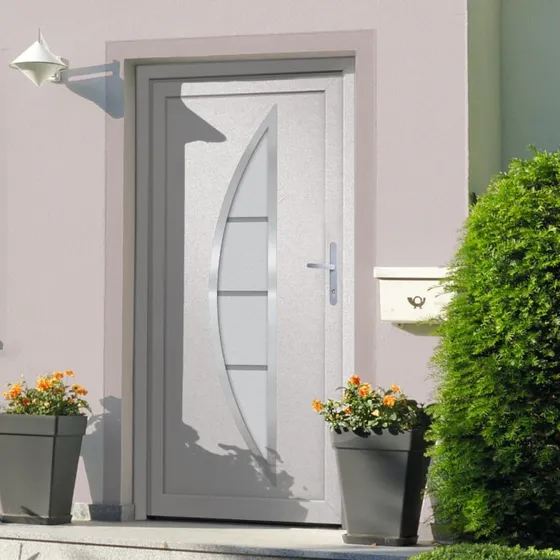 vidaXL hoveddør 108x200 cm PVC hvid