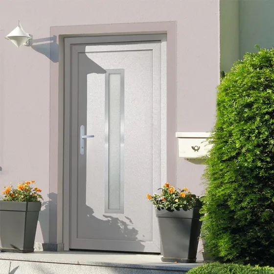 vidaXL hoveddør 108x200 cm PVC hvid