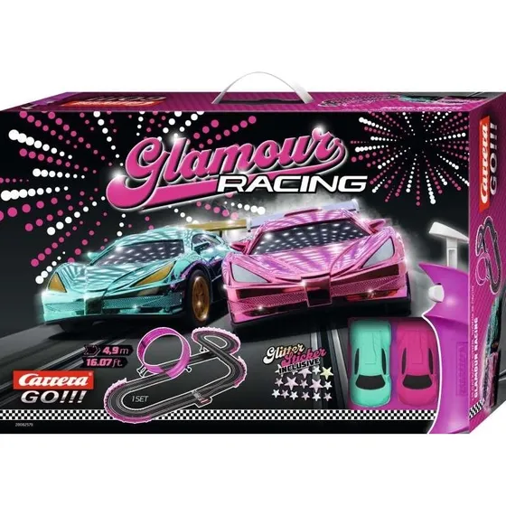 Carrera GO!!! Glamour Racing Pink racerbane – 4,9 m starterpakke