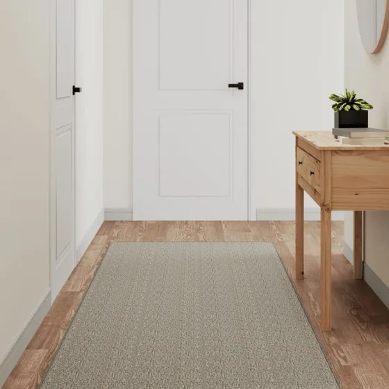 vidaXL tæppeløber 40x100 cm sisallook gråbrun