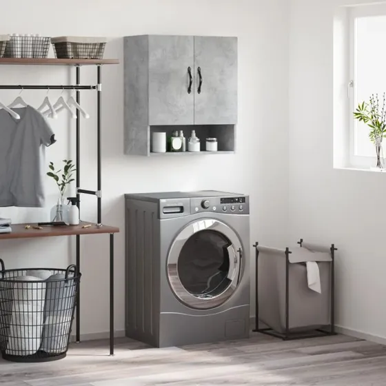 vidaXL Vægskab 60x31x70 cm Konstrueret Træ Betongrå