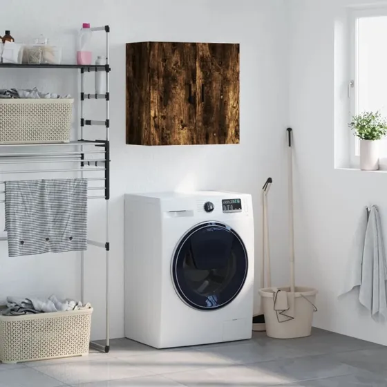 vidaXL Vægskab 60x31x60 cm Konstrueret Træ Røget Egetræsfarve