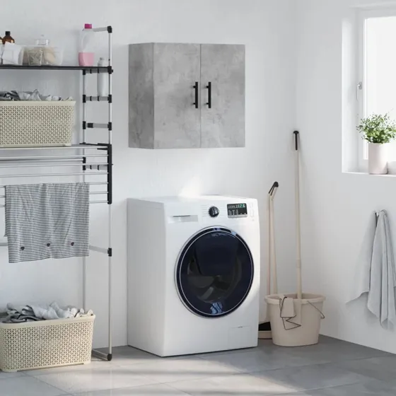 vidaXL Vægskab 60x31x60 cm Konstrueret Træ Betongrå