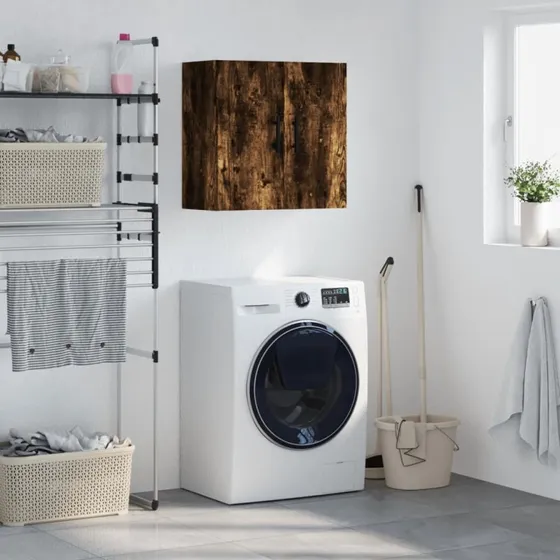 vidaXL Vægskab 60x31x60 cm Konstrueret Træ Røget Egetræsfarve