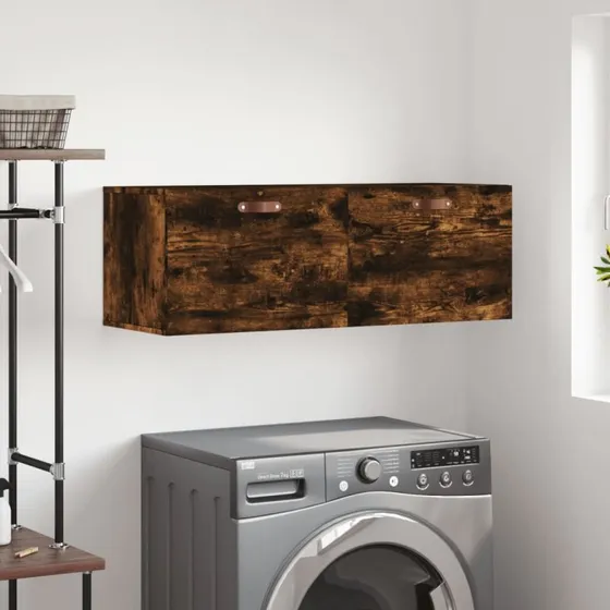 vidaXL Vægskab 100x36,5x35 cm Røget Sonoma-Ege