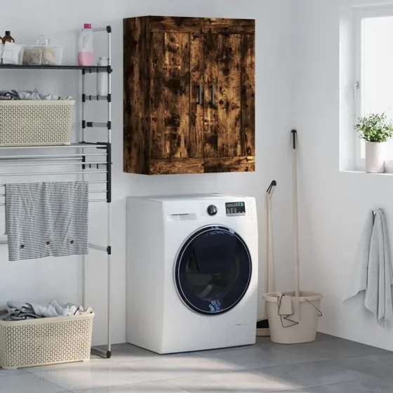 vidaXL Vægskab 69,5x34x90 cm Røget Sonoma-Eg Konstrueret Træ