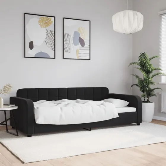 vidaXL Daybed 90x190 cm sort velour