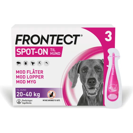 Frontect Spot-on hund 20-40 kg, 3 pipetter