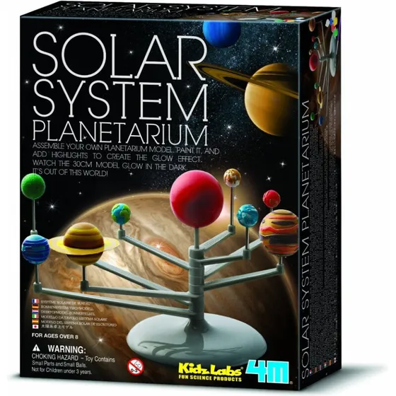 4M KidzLabs Solsystem-model, selvlysende 30 cm (fra 8 år)