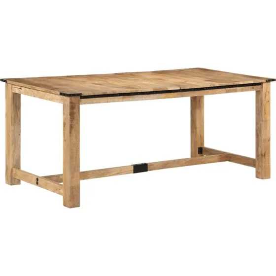 vidaXL Spisebord 180x90x75 cm i massivt mangotræ