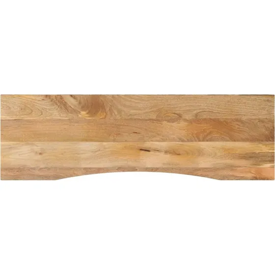 vidaXL bordplade med kurvet form 160x50x2,5 cm ru massivt mangotræ