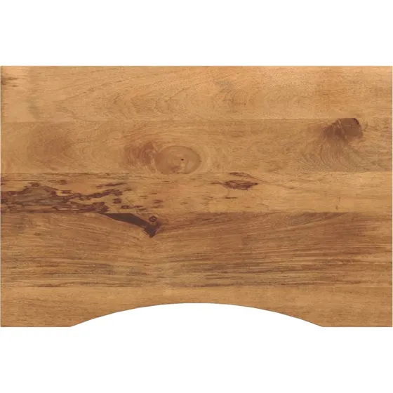 vidaXL bordplade med kurvet form 100x60x2,5 cm ru massivt mangotræ