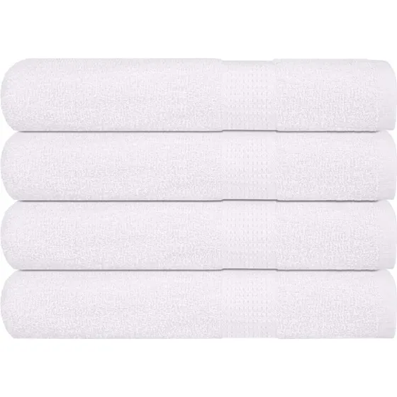 vidaXL Saunahåndklæder 4 stk. 80x200 cm 360 gsm hvid