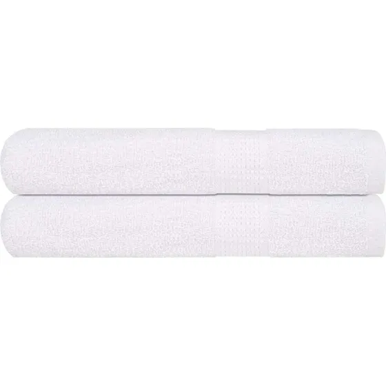 vidaXL Saunahåndklæder FROGN 2 stk. 80x200 cm 360 gsm hvid