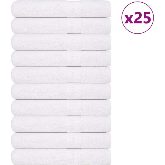 vidaXL Saunahåndklæder 25 stk. 80x200 cm 360 gsm hvid