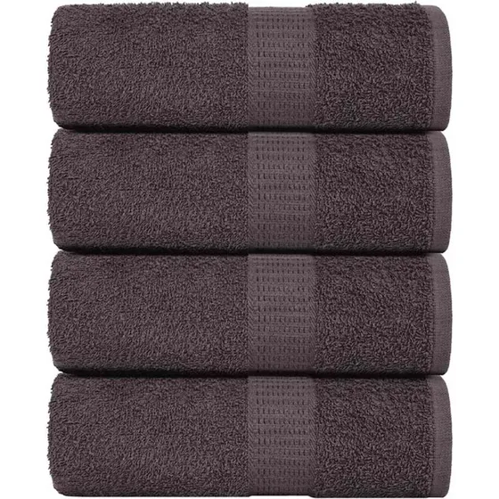 vidaXL vaskeklude 4 stk. antracit 15x21 cm 360 g/m²