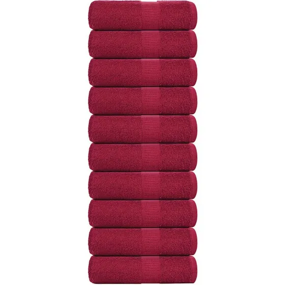 vidaXL FROGN bordeaux 10 stk. 30x30 cm 360 gsm