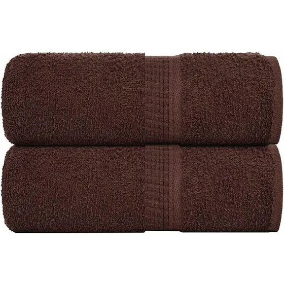 vidaXL FROGN brune vaskehåndklæder 30x30 cm 360 gsm 2 stk