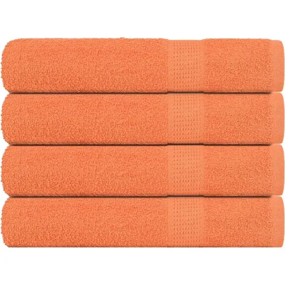 vidaXL Saunahåndklæder 4 stk. Orange 80x200 cm 360 gsm