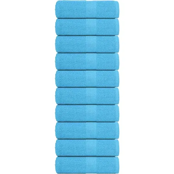 vidaXL FROGN turkis 10 stk. 30x30 cm 360 gsm vaskehåndklæder