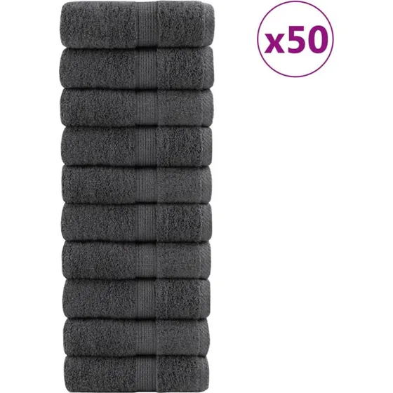 vidaXL SOLUND 50 stk Antracit 15x21 cm 600 gsm