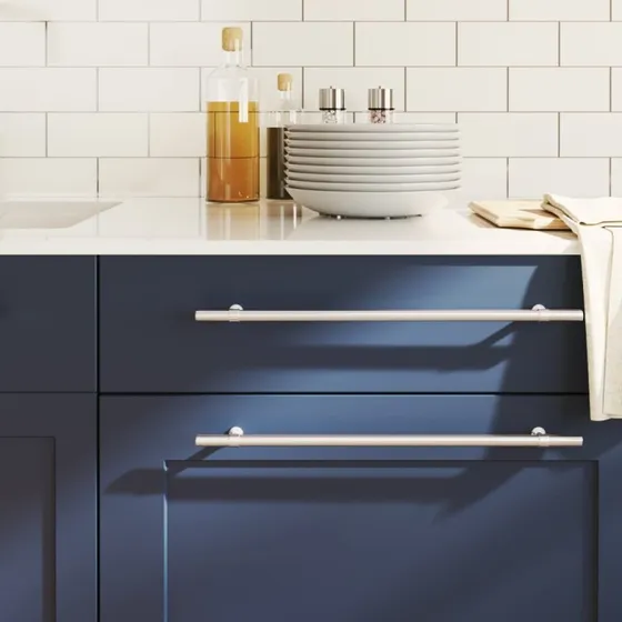 vidaXL 20 stk. skabshåndtag 320 mm rustfrit stål sølv