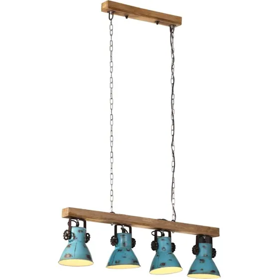 vidaXL Loftlampe 25 W 90x24x111 cm rustik blå