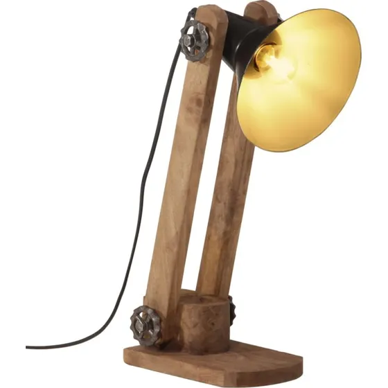 vidaXL Skrivebordslampe 25 W E27 Sort