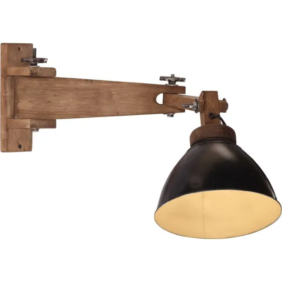 vidaXL Væglampe 150 cm 25 W E27 Sort