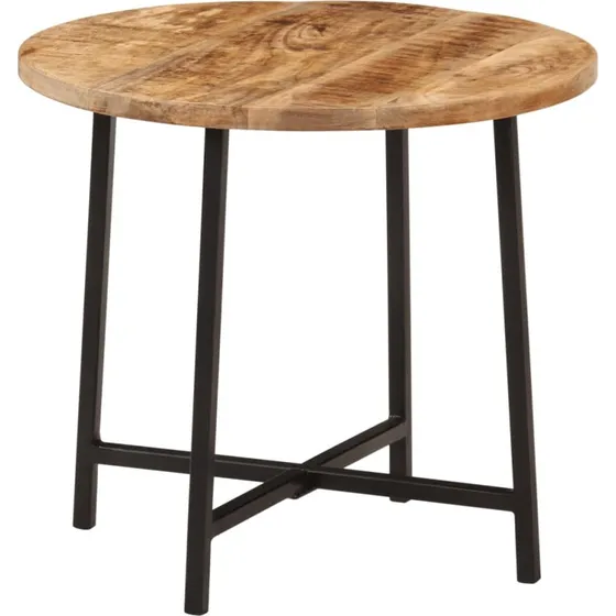 vidaXL Sofabord 45x45x40 cm i Massivt Mangotræ og Jern