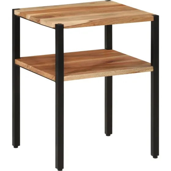vidaXL Sidebord 35x35x45 cm i Massivt Akacietræ og Jern