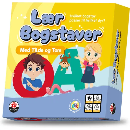 Danspil Lær bogstaver - alfabetspil for 1-2 børn