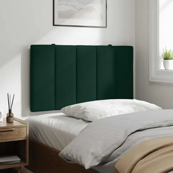 vidaXL Gavlpude Hanko 90 cm mørkegrøn velour