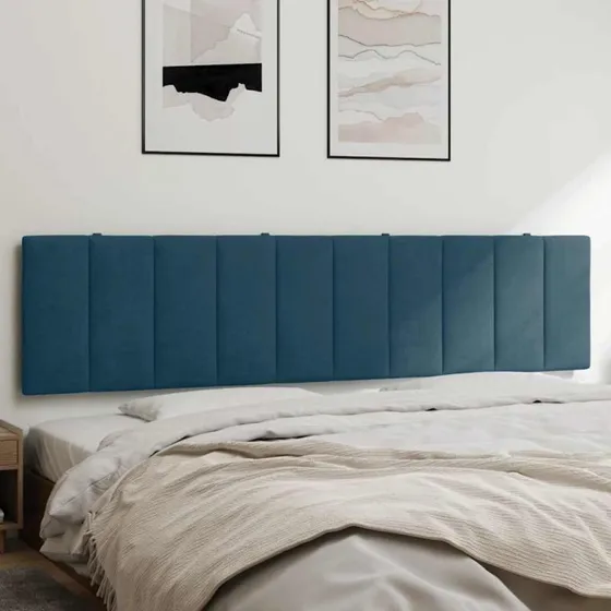 vidaXL Hanko 200 cm gavlpude velour blå