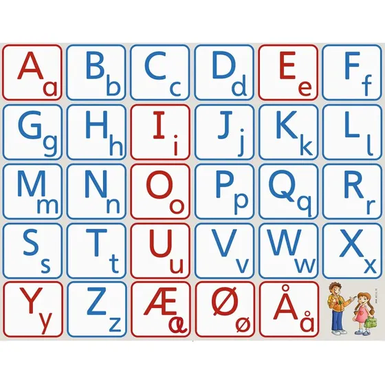 Abcleg Læringstæppe - Bogstaver (vinyl)