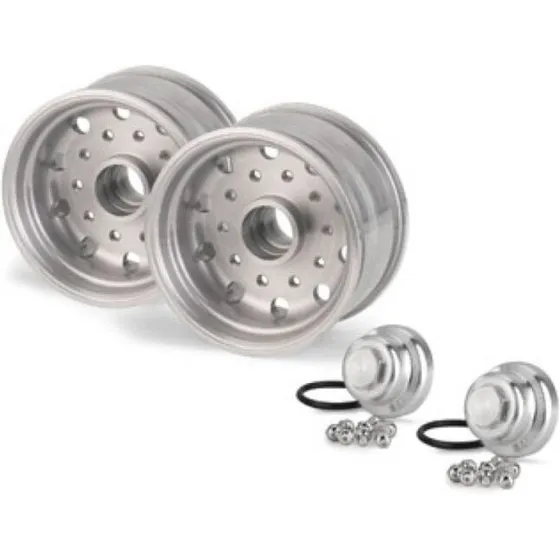 Carson 1:14 Aluminiumhjul til trailer Ø49 mm (sæt 2)