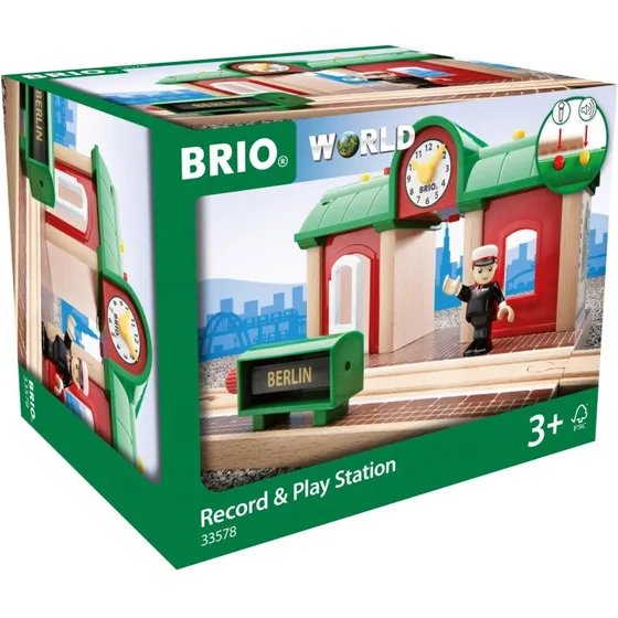 BRIO® 33578 Togstation med optagefunktion