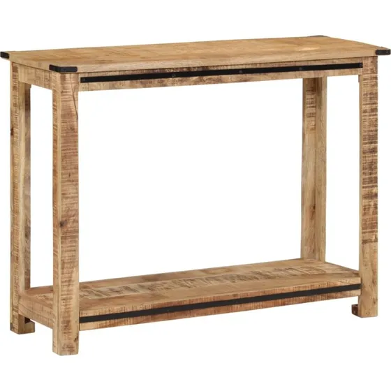 vidaXL Konsolbord 100x35x75 cm massivt mangotræ